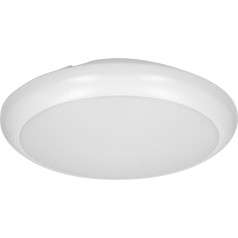 LAPIS LED 12W, apgaismojums ar mikroviļņu kustību detektoru, 800lm, IP65, 4000K, IK10, pienains polikarbonāts, balts