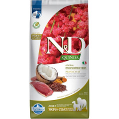 n&d quinoa skin & coat duck - sausā barība suņiem - 7 kg