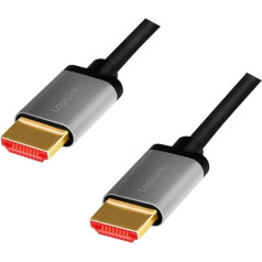 Hdmi 2.1 8k/60hz aliuminio kabelis 3 m