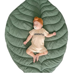 Bērnu rotaļu paklājs Rāpošana paklājs Neslīdošs lapu formas bērnistabas paklājs Jaundzimušo grīdas paklājs Ultra Soft Kid Baby Room Decoration 42,1 x 56,3 cm