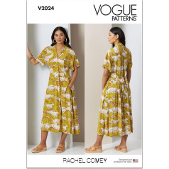 Vogue Paper Pattern V2024U5 Sieviešu kleita no Rachel Comey U5 (44-46-50-52)