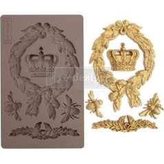 Redizains ar Prima Redizains Redizains Dekorēšanas veidnes 5 x 8 x 8 mm Royalty Crafting sveķu veidnes gaisa sausajai mālai DIY projektiem Mēbeļu kumode, šokolāde, kūka, konfektes, konfektes, bekeri, ziepes, polimēra māls, karstā līme, karst