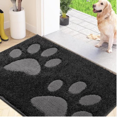 FCSDETAIL Dirt Trapper Mat Indoor 50 x 80 cm, mazgājams ieejas paklājs, absorbējošs suņu durvju paklājs dubļainām ķepām, iekštelpu paklājs priekšējām durvīm, ieejai, mājdzīvniekiem