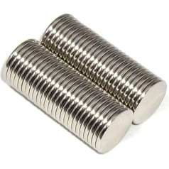 50 ļoti spēcīgi neodīma disku magnēti (10 x 1 mm) Power Magnet Store