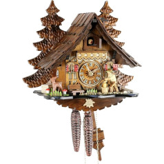 Eble Cuckoo Clock Original Black Forest Cuckoo Clock Real Wood Mechanical 1-Day Drive New VDs Certificate Koka pulksteņrādis 32 cm 22303