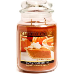 Jautrs dāvinātājs Papa's Pumpkin Pie Jar Candle, 24-Ounce Duftkerze im Glas, 680 ml, Wachs, 24oz