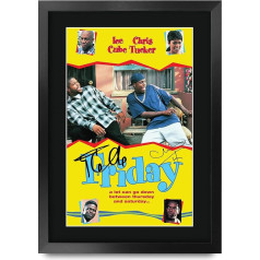 HWC Trading Friday Ice Cube A3 Framed Signed Printed Autographs Picture Print Photo Display Gift For Chris Tucker Film Fans