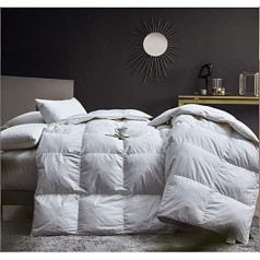 Pīļu spalvu sega 13,5 Tog Deluxe Best Hotel Quality Super Soft Warm and Cozy Anti Allergy Computer Quilt Construction Fabric Piping (vienvietīga)