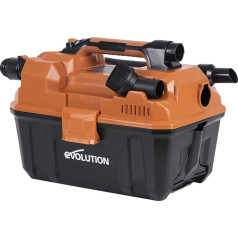 Evolution Power Tools R11VAC-Li Аккумуляторный пылесос для влажной и сухой уборки и удаления пыли с мощным двигателем и функцией выдува - зарядное устрой