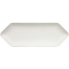 Villeroy and Boch Pi Carré šķīvis, 33 x 12 cm, augstas kvalitātes porcelāns, balts