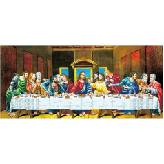 Ladybird izšūšanas komplekts The Last Supper, izšūšanas komplekts krustdūrienam aptuveni 91 x 41 cm, pilnīgs komplekts kvadrātveida izšūšanai, amatniecības hobijs pieaugušajiem un bērniem no 8 gadu vecuma.