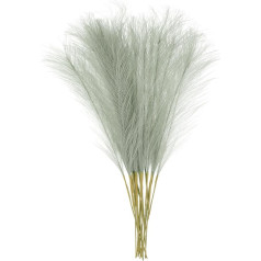 карта поиска 25pcs Faux Pampas Grass 53.3 cm Artificial Fake Dried Pampas Grass Decor for Floor Vase Filler, Wedding Decoration, Home Decoration, Light Grey