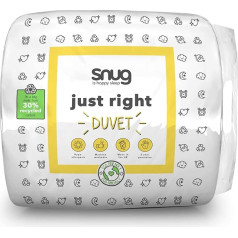 SnuG Just Right 10,5 Tog dūnšķiedras sega, balta, divvietīga