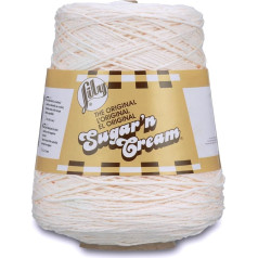 Lily Sugar'n Cream Garn, Soft Ecru, 1 gab.