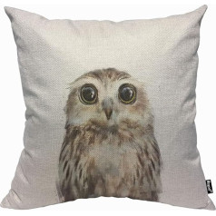 Mugod Cute Eagle Cushion Cover Animal Fashion Abstract Art Cute Owl Wild Animal Pillow Case Cushion Cover for Men Women Decorative Home Sofa Chair Couch 45x45cm