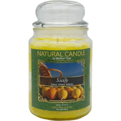 Nature Candle Sicīlija 167321 Aromatizēta svece 100% augu vasks 580 g Asorti