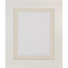 FRAMES BY POST Metro Ivory Деревянная фоторамка с двойным креплением для 3 вставок 7x5 дюймов 7x5 дюймов для 3 вставок 7x5 дюймов