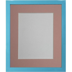 FRAME BY POST 50 x 40 cm Foto rāmis ar rozā attēlu 40 x 30 cm, plastmasas stikls, stikls, rozā stiprinājums, attēla izmērs 16 x 12 collas