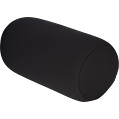 Greensen Micro Bead Pillow Micro Beads Travel Hat Pillow Roll Pillow for Back Support Mini Micro Beads Back Cushion Roll Throw Pillow Travel Home Sleeping Neck Support Comfortable (Black)