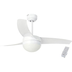 Bastilipo 7876 Cancún White LED griestu ventilators ar tālvadības pulti