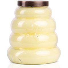 Priecīgs dāvinātājs Priecīgs dāvinātājs Honey Apple Bee Hive Jar Candle, krēmkrāsas, 30 oz