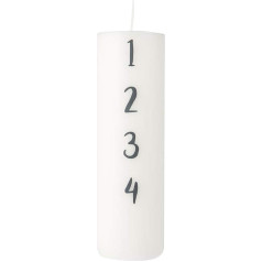 IB Laursen - Adventes svece 1-4 - parafīna - Diametrs 6 cm - Augstums 20 cm