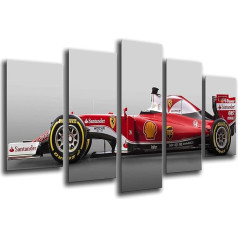 Cuadros Cámara Photo Poster Formula 1 Ferrari F1 Sebastian Vettel Kopējais izmērs 165 x 62 cm XXL