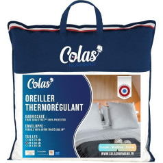 COLAS NORMAND 60 x 60 cm Siltumu regulējošs spilvens Mājīgs Percale 100% kokvilnas kvalitāte Svaiga sajūta pret svīšanu