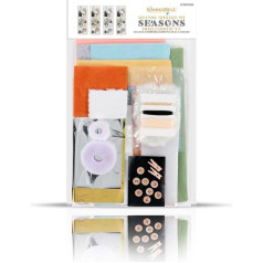 Kimberbell Quilting Through The Seasons Embellishment Kit - Embellishments for Craft Kit, 44 Assorted Pieces, Embroidery Accessories, Craft Kit for Sewing Projects