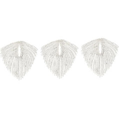 COHEALI Komplekts no 3hinestone Long Tassel Chain Kāzu Rhinestone Šūšanas apdares un rotājumi Pearl Fringe Trim Fringe ar Rhinestone Trim Bridal Rhinestones Alloy Diamond Chain