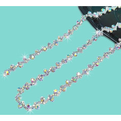 Yhsheen Rhinestone Applique Rhinestone Applique 9.5M Long for DIY apdaila ir nuotakos kostiumas puošmena