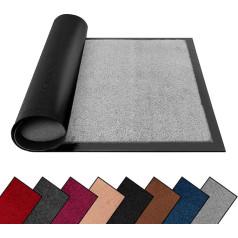 FB FunkyBuys Dirt Trapper Mat - gumijas paklājiņi, mazgājami, viegli, virtuves paklājiņi, kas paredzēti lieliem darbiem | Grīdas paklājiņi (60x90cm), gaiši pelēks