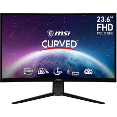 MSI G2422C 23,6 collu FHD izliekts spēļu monitors - 1500R 1920 x 1080 VA panelis, 180 Hz / 1 ms, adaptīvā sinhronizācija - DP 1.2a, HDMI 2.0b CEC