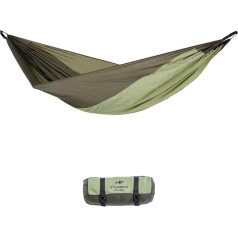 AMAZONAS Ultra-Light Hängematte Silk Traveller Thermo 520g 275x140cm Packmaß 20 x 6,5cm bis 200kg in Grün