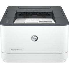 HP LaserJet Pro 3002dw lāzera printeris, printeris, automātiska abpusēja drukāšana, līdz 33 A4 lapām minūtē, ātrgaitas USB, WiFi, Ethernet, Bluetooth, HP Smart App, HP Wolf Pro Security, pelēks, balts