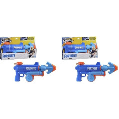 Super Soaker 5010993898794 Nerf Fortnite HG Water Blaster, sūkņa darbības mērcēšanas ierīce, āra vasaras spēles pusaudžiem, pieaugušajiem, multi (2 gab.)