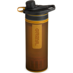 GRAYL GeoPress 24oz Water Filter Bottle - фильтр для походов, кемпинга, выживания, путешествий (Coyote Amber)