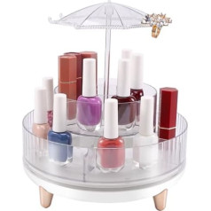 Veciado Make-up-Organizer, um 360 ° drehbarer Kosmetik-Aufbewahrungs-Organizer, Acryl-Drehständer, Hautpflege-Karussell, Schminktisch-Organizer, Schmink Make-up-Organizer