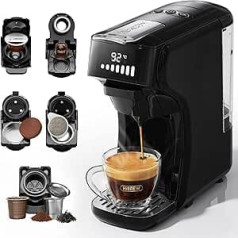 HIBREW H1B Programmable Pod Coffee Machine 6-in-1, Hot/Cold Espresso Coffee Maker, Adjustable Temperature and Cup Volume