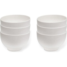 Vivo by Villeroy & Boch Basic balto bļodu komplekts 6 personām, trauku mazgājamā mašīnā, piemērots lietošanai mikroviļņu krāsnī, labības trauki, bļodas, bļodas, bļodas, zupas bļodas, salātu bļodas, pusdienu bļodas, augstākās kvalit