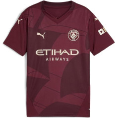 PUMA Manchester City Kids 3. krekls 2024/25 sezona - bordo krāsā