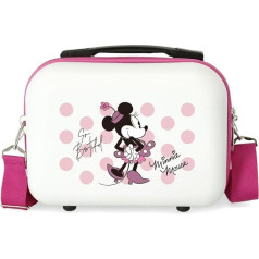 Disney Minnie So Beautiful pielāgojama tualetes piederumu soma, rozā, 29 x 21 x 15 cm, cieta ABS, 9,14 L, 0,6 kg, rozā, pielāgojama Necar