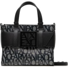 Armani Exchange Sieviešu vidēja Logo Placket Crossbody Zip Top Tote Tote Bag