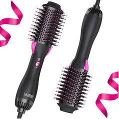 Hair Dryer Brush Blow Dryer Brush in One: Plus 2.0 One-Step Hot Air Stylers and Volumiser - Lightweight Hairdryer - 4 in 1 Hot Air Brush for Drying Straightening Curling Volumising Hair