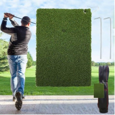 Golfa paklājs Tee Putting Chipping Training Outdoor Indoor Tee Mat Training Mat Tees ar klipu un caurumu Golf Mat Lightweight Portable for Garden Backyard Fairway Rules Golfer