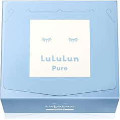 Lululun Pure Moist Cloth Masks Face - Mitrinošs sejas masku komplekts - Ikdienas maskas sejai - sejas maska ar karaginānu - daudzminerālu sejas maska (32 lapas)