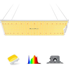 BLOOM PLUS LED augšanas lampa XP2500 Dimmable LED augu lampa Pilna spektra LED augšanas gaisma iekštelpu augiem Sēšanas dārzeņu posms un ziedēšanas augu audzēšanas lampa ar 534 gab Samsung LM301B diodēm