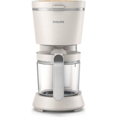 Philips HD5120/00 Conscious Collection filtrēšanas kafijas automāts, bioloģisks, 100% plastmasas, ilgtspējīgs, pilienu apturēšanas funkcija, izslēgšanas funkcija, stikls, krēmkrāsas krāsā