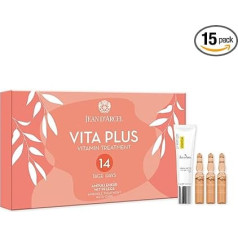 JEAN D'ARCEL Vita Plus vitamīnu līdzeklis - 14 dienu vitamīnu līdzeklis mirdzumam un vitalitātei - ar retinolu, niacinamīdu un hialuronskābi - 14 x 2 ml + 1 x 10 ml