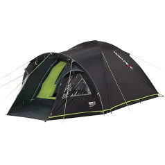 High Peak Kuppelzelt Talos 4, Campingzelt mit Vorbau, Iglu-Zelt für 4 Personen, doppelwandig, 4.000 mm wasserdicht, mit Zeltboden, Ventilationssystem, Moskitoschutz, Klarsichtfolien-Fenster